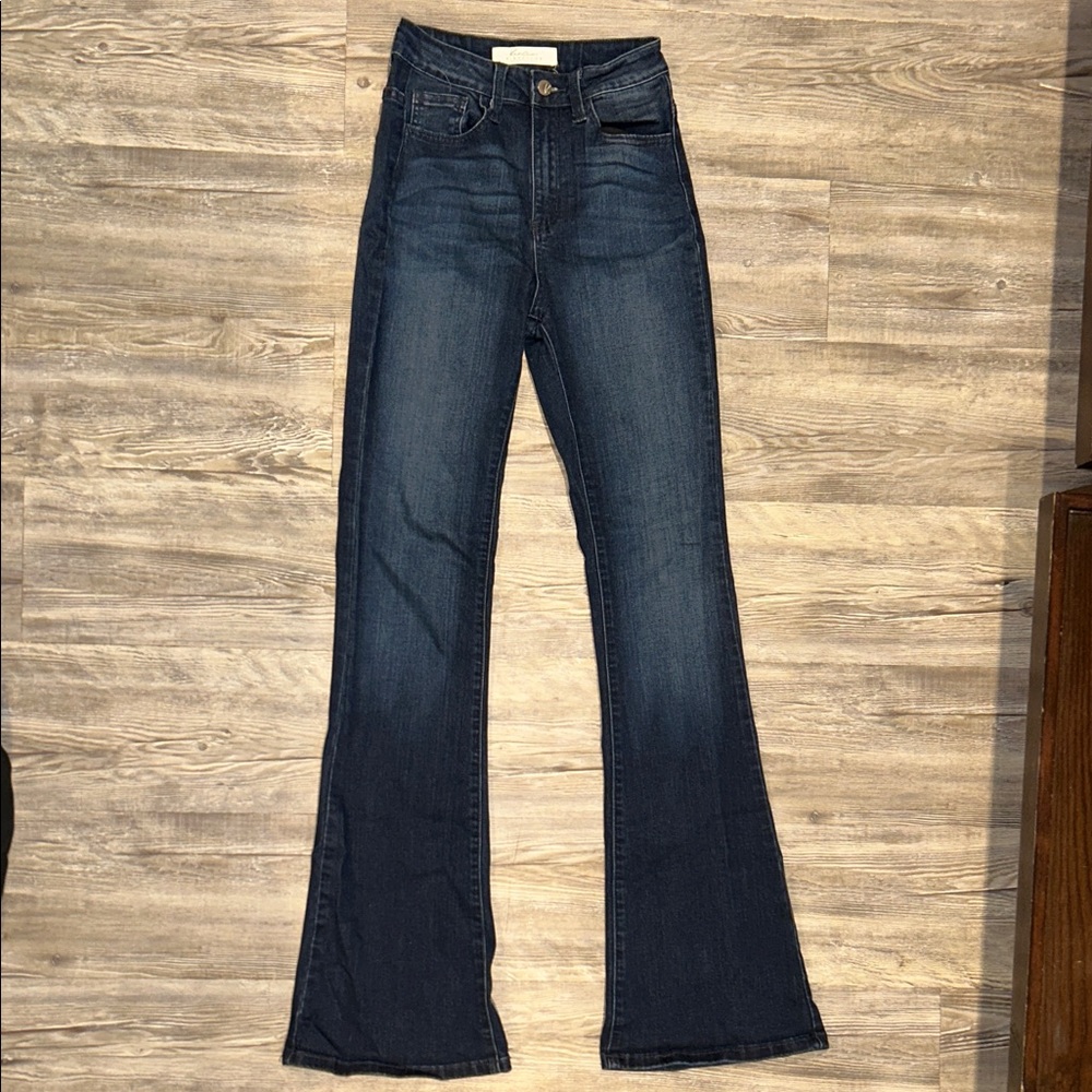 KanCan Dark Blue Flare Jeans